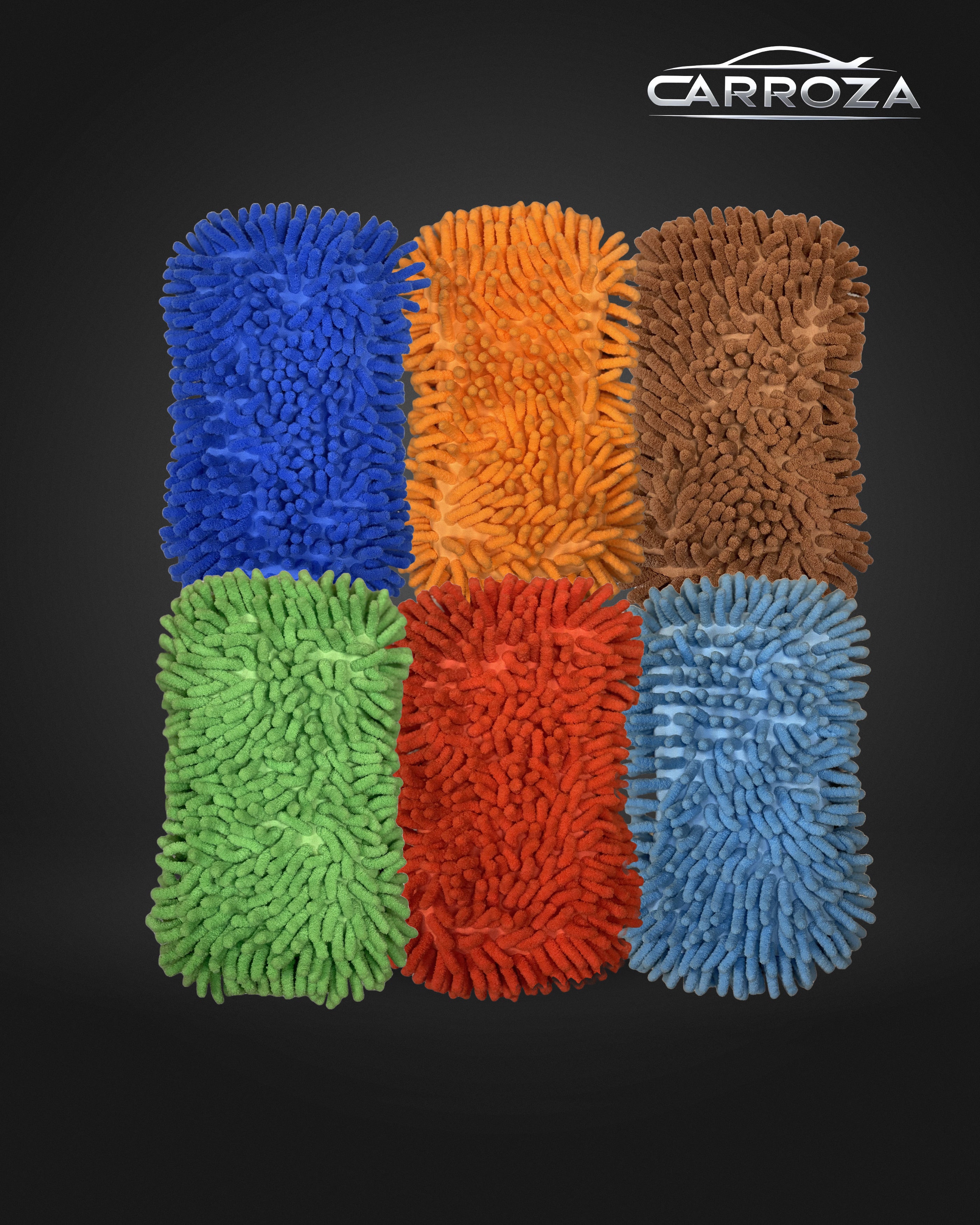 MICROFIBER NOODLE WASH MITT SPONGE