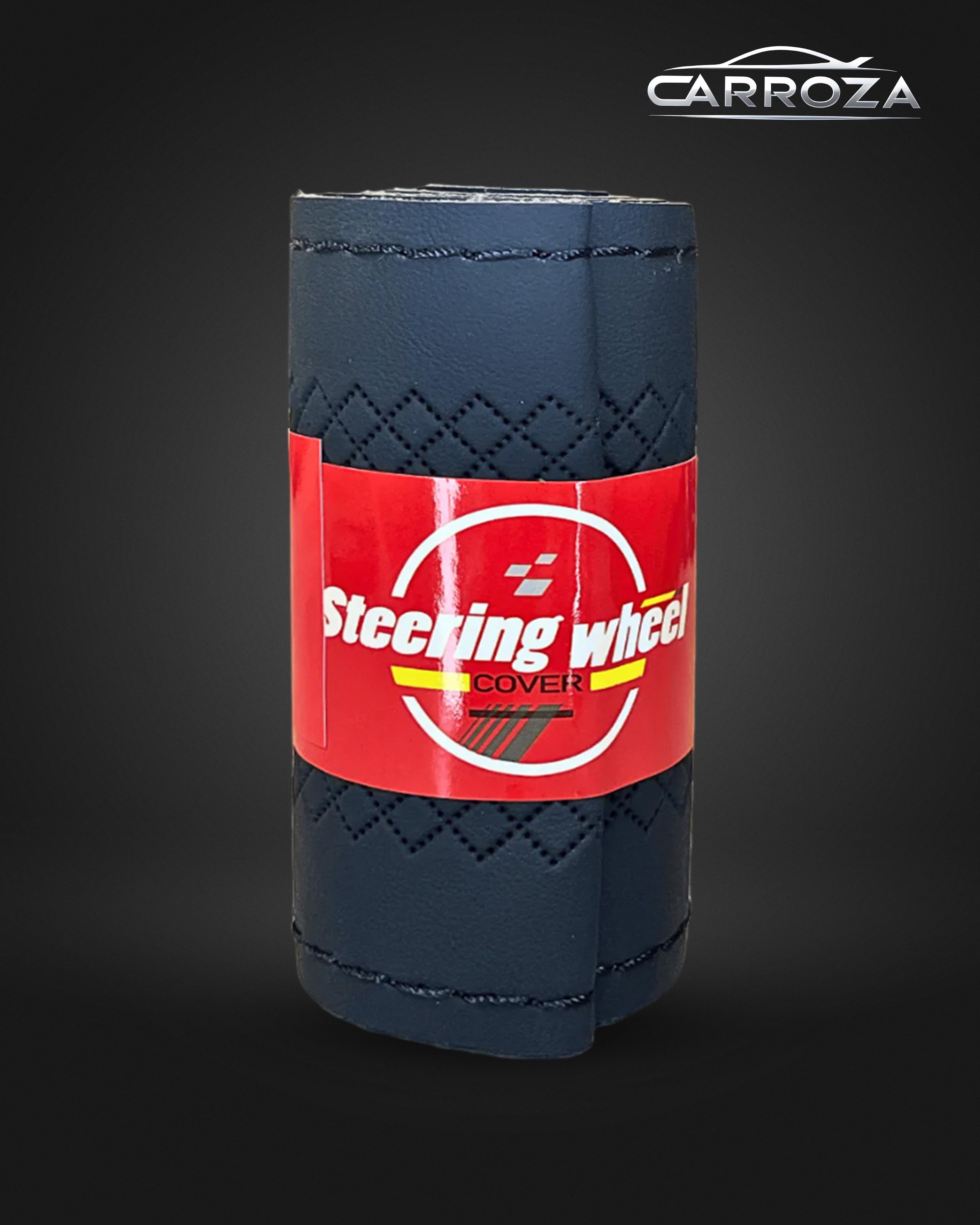 PUNCHING STEERING COVER - BLACK